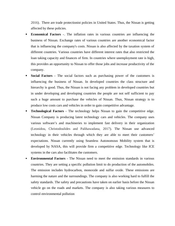 Analysis of Macro Environment and Internal Environment of Nissan_4