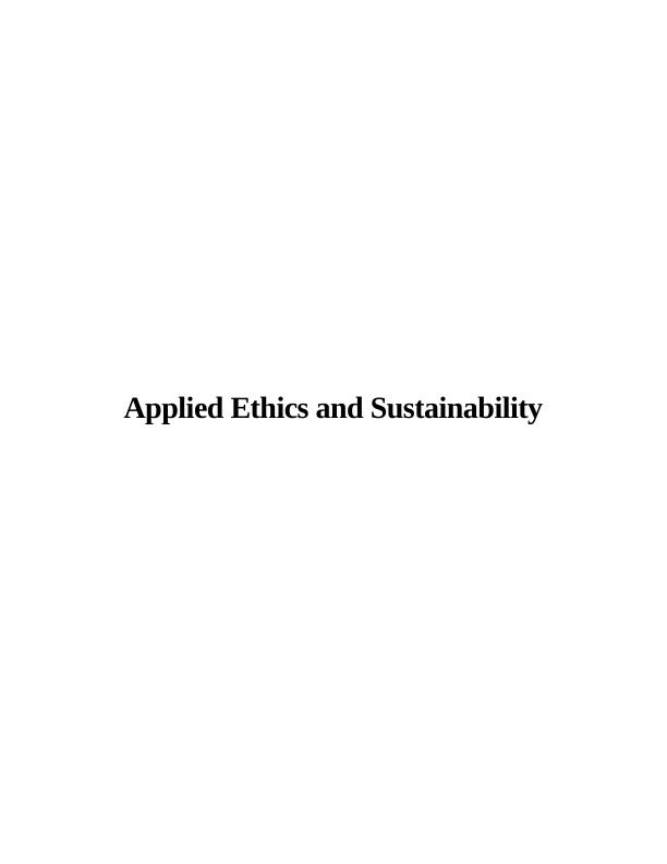 Applied Ethics and Sustainability._1