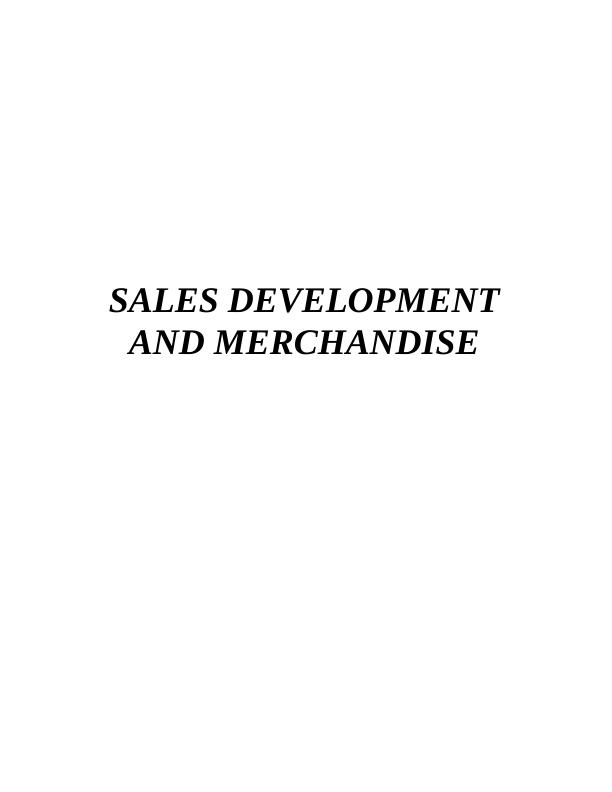 Sales Development And MERCHANDISE TASK 13_1