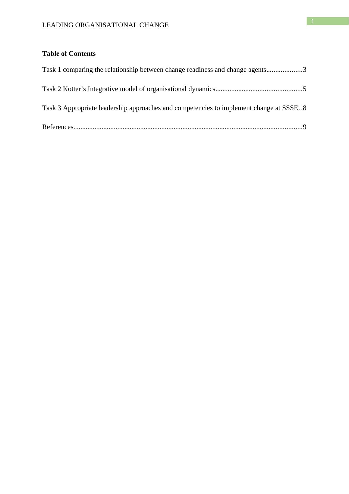 organisational structure change case study