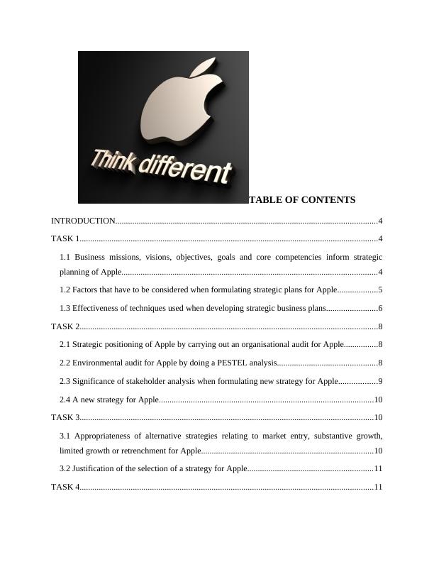 Business Strategy of Apple Inc : Report_2