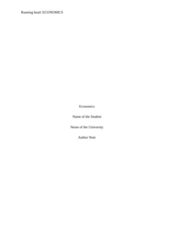 Economy of Australia: Microeconomics and Macroeconomics_1