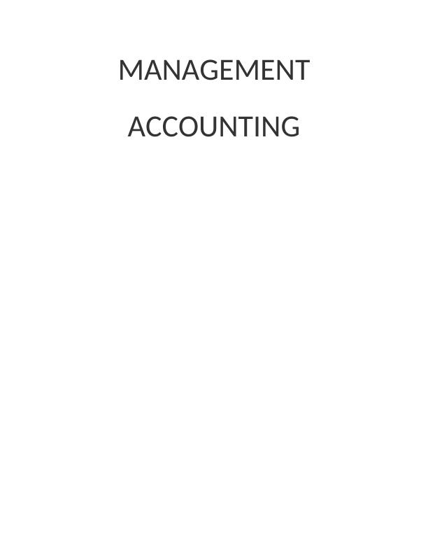 Management Accounting Assignment (Aston Martin)_1