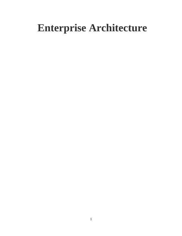 Enterprise Architecture: Structure and Positions_1