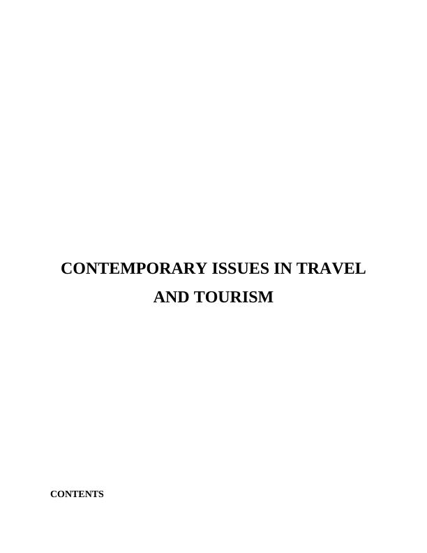 Contemporary Issues in Travel Tourism_1
