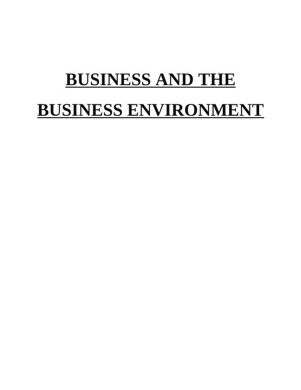 Business Environment - M&S_1