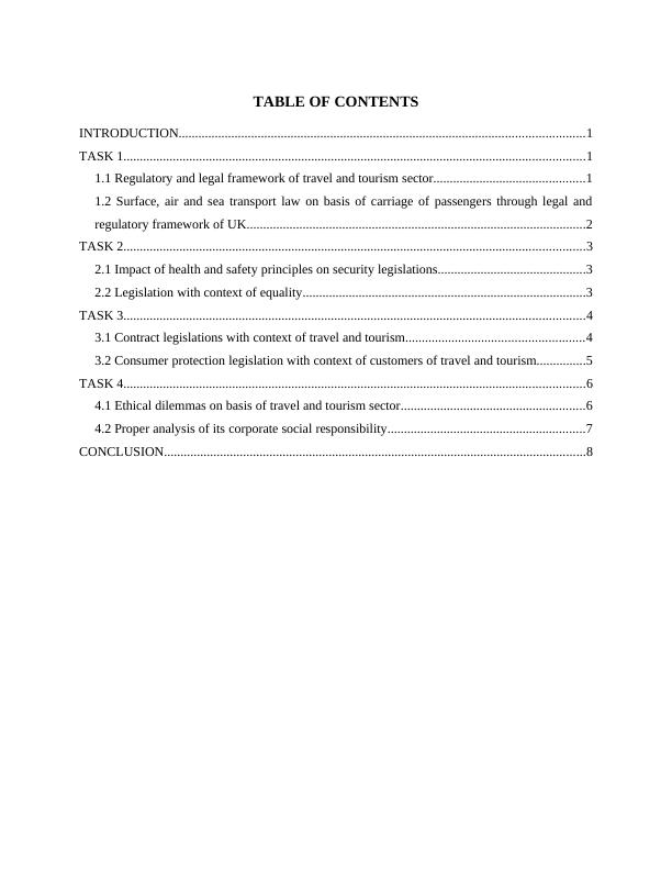Legislation and Ethics in Travel & Tourism Assignment_2