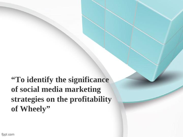 Significance of Social Media Marketing Strategies on the Profitability of Wheely_1