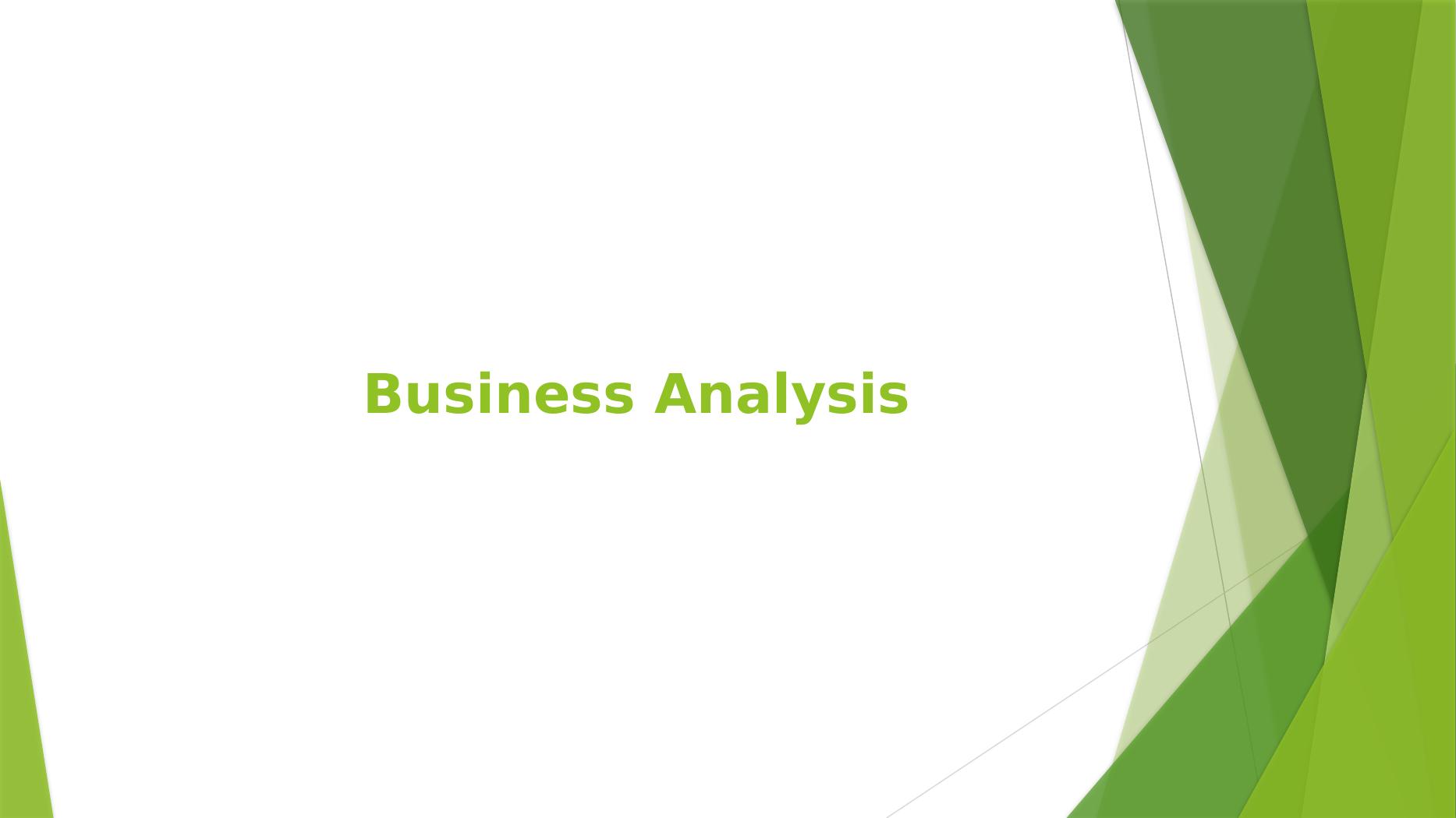 business analysis assignment