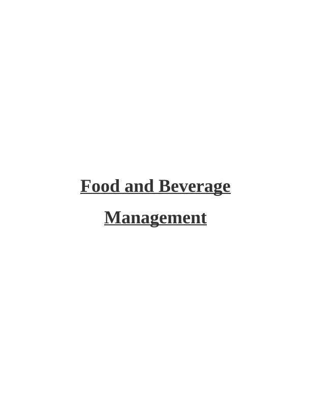 Food and Beverage Management PDF_1