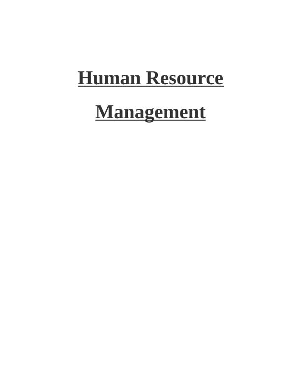Human Resource Management | TESCO PLC_1