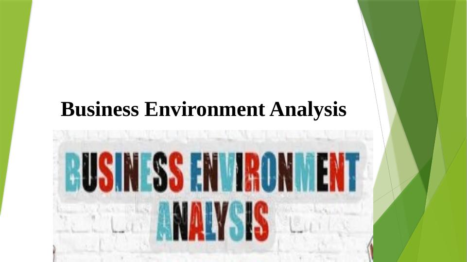 Business Environment Analysis_1