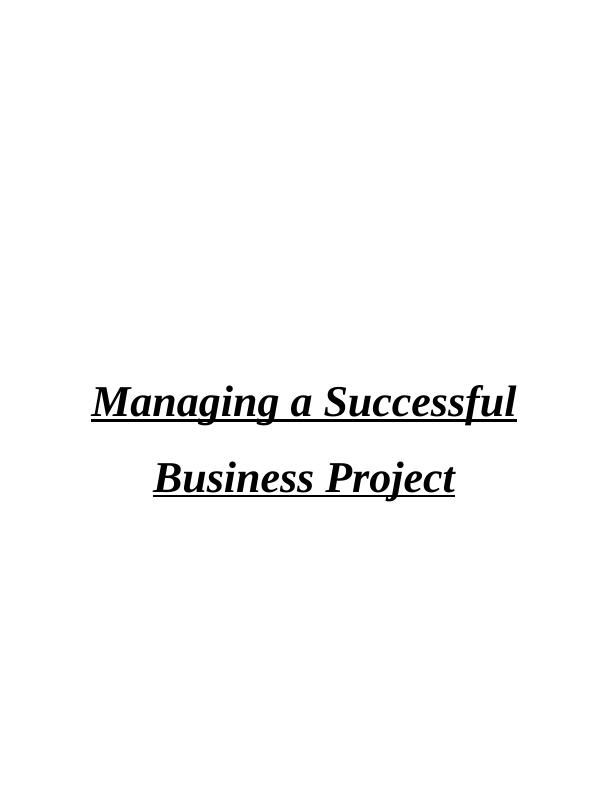 Managing a Successful Business Project - Adam's Restaurant_1
