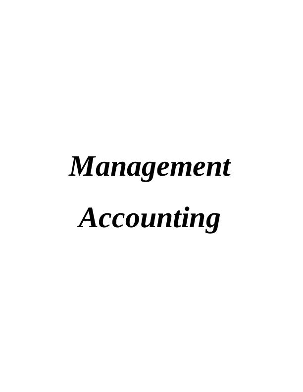 Management Accounting of Ryanair_1