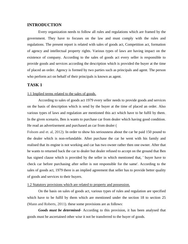 Report on Sales of Goods Act and Competition Act_3