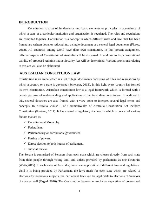 Law Assignment: Australian Constitutional Law_3