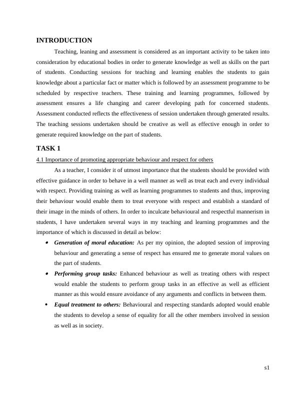 Teaching , learning and Assessment Report_3