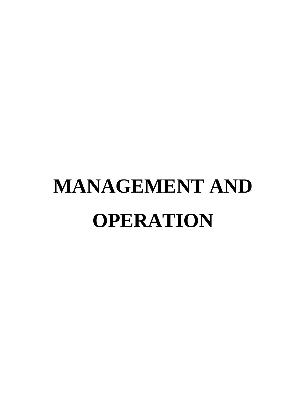 Research on Management And Operation - Marks and Spencer_1