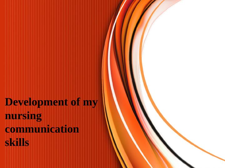 Development of Nursing Communication Skills_1