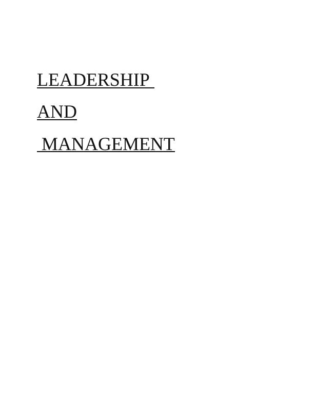Management and Leadership Styles in a Specific Service Sector_1