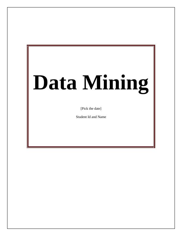 Data Mining- Assignment_1