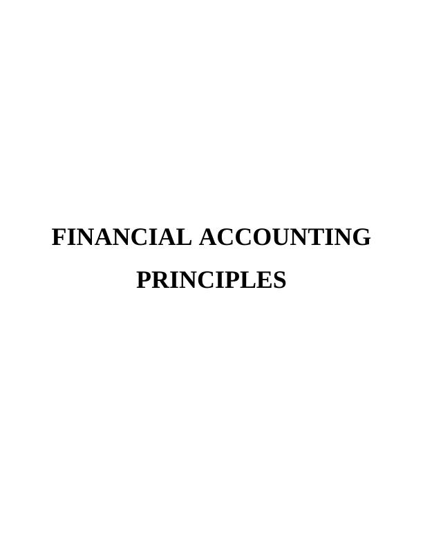 Financial Accounting Principles | Report_1