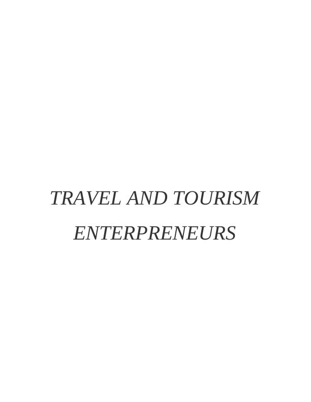 Travel and Tourism Entrepreneurs Study_1