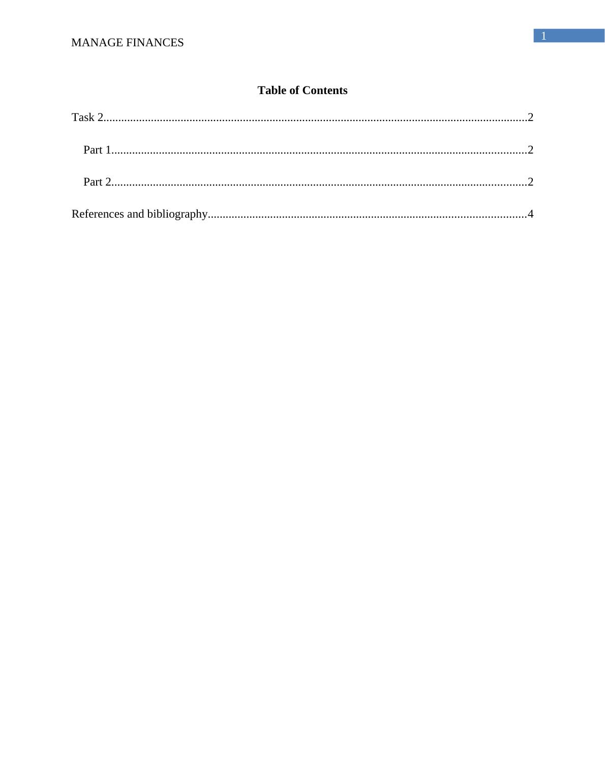 (Docx) Unit 2 Managing Financial Resources Sample Assignment_2