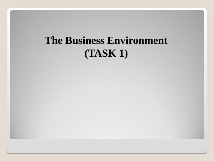 The Business Environment_1