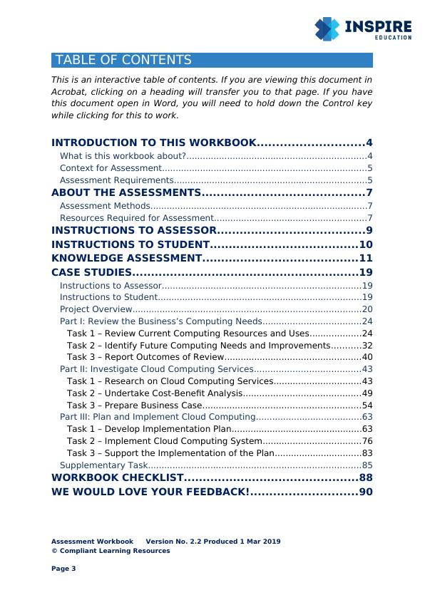 (BSBSMB412)-Introduce Cloud Computing into Business Operations: Assessment Workbook_3