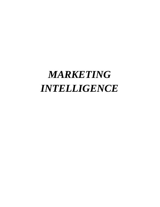 Marketing Intelligence Assignment Solved_1