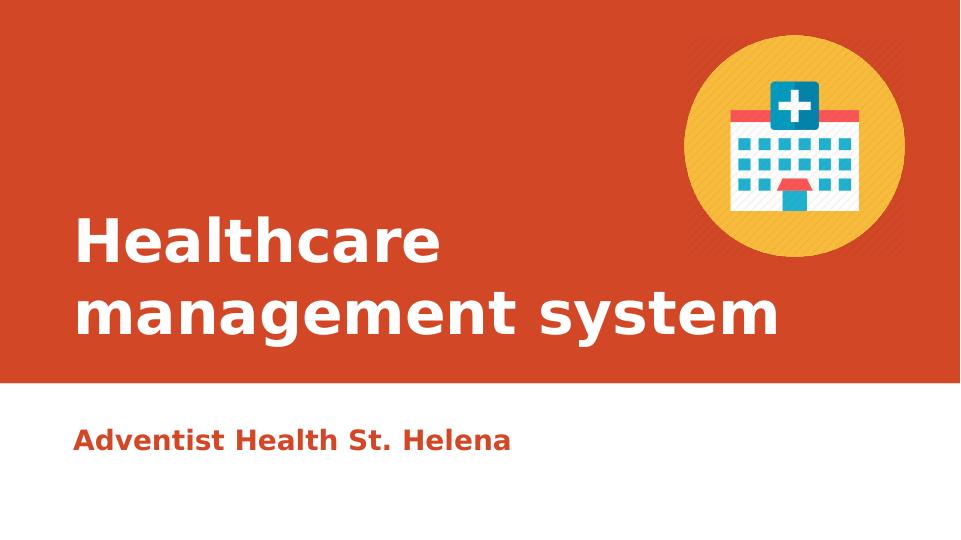 Healthcare Management System Assignment 2022