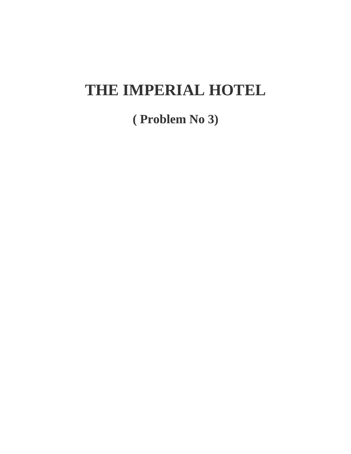 Organisational Culture - The Imperial Hotel_1
