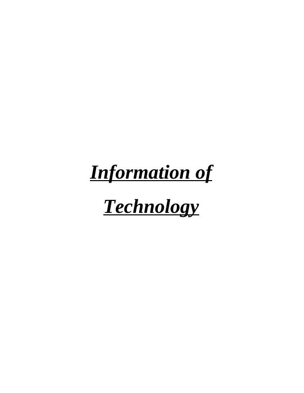 Information of Technology Assignment_1