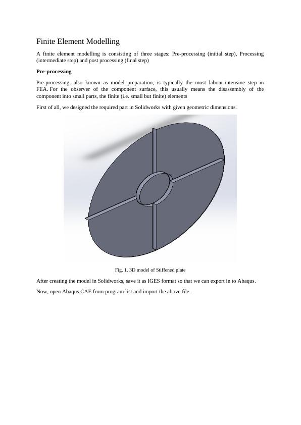 Engineering Assignment: Finite Element Modelling_1