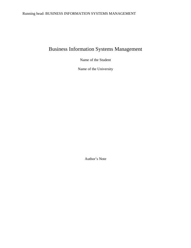 BUS5BIM - Business Information System Assignment_1