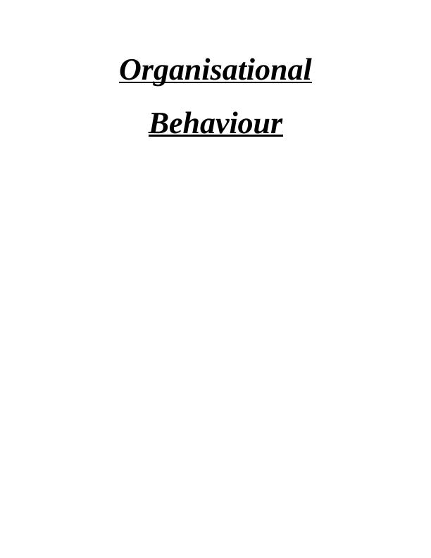 Impact of Organisational Culture, Politics and Power on Behaviour and Motivation_1