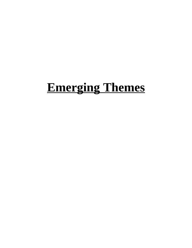 Critical Analysis of Emerging Themes_1