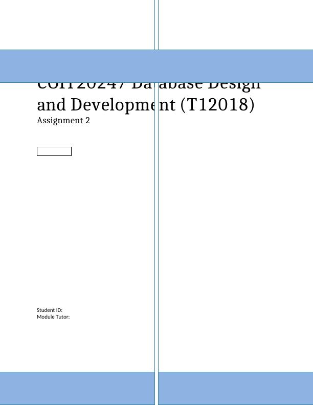 COIT20247 - Database Design and Development_1