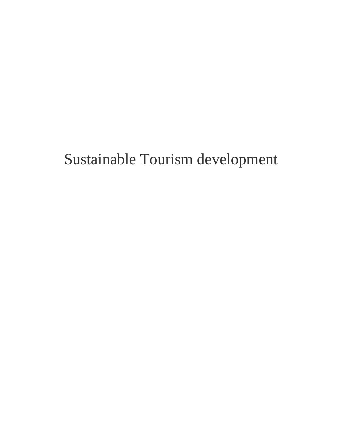 Sustainable Tourism Development Industry - PDF_1