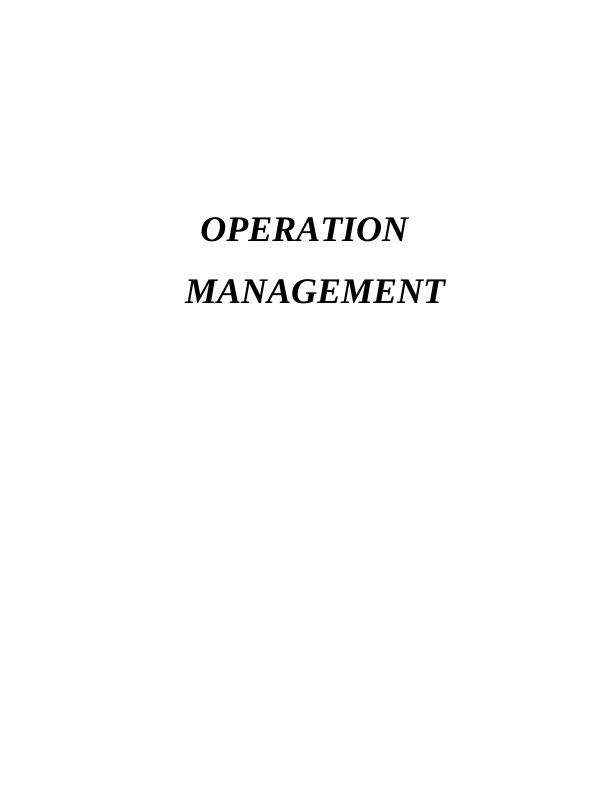 Operation Management in IKEA Ltd | Report_1