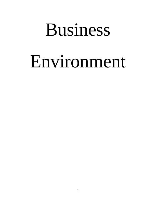Business Environment of Primark: Objectives, Responsibilities, and Market Forces_1