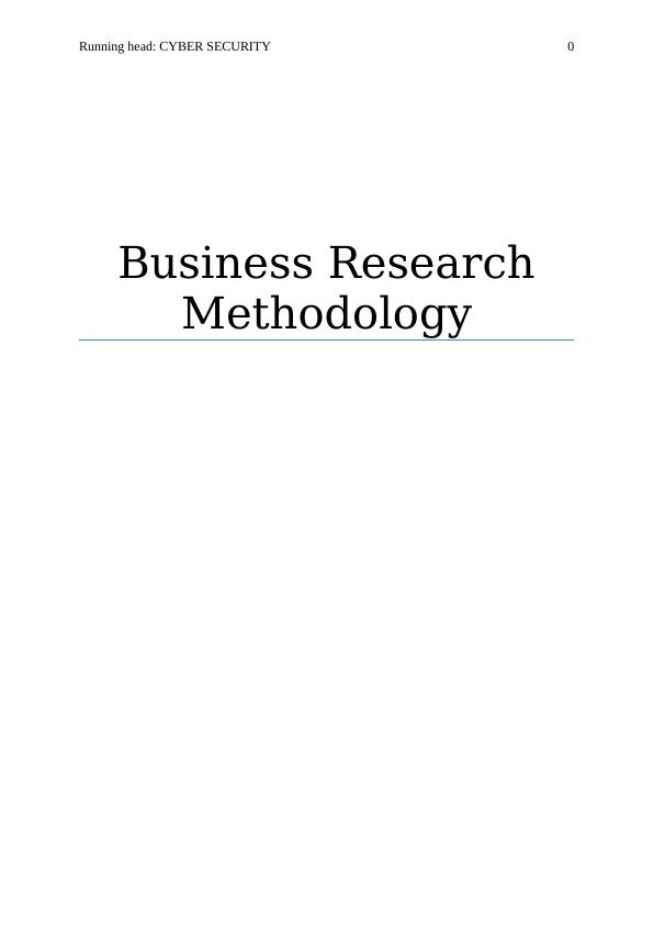 Business Research on Cyber Security of Enterprises_1