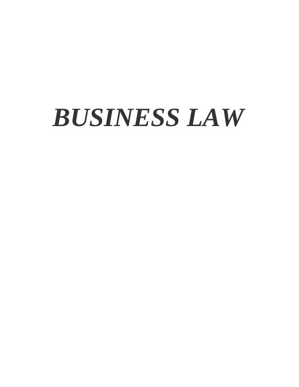 Assignment Business Law For organization_1