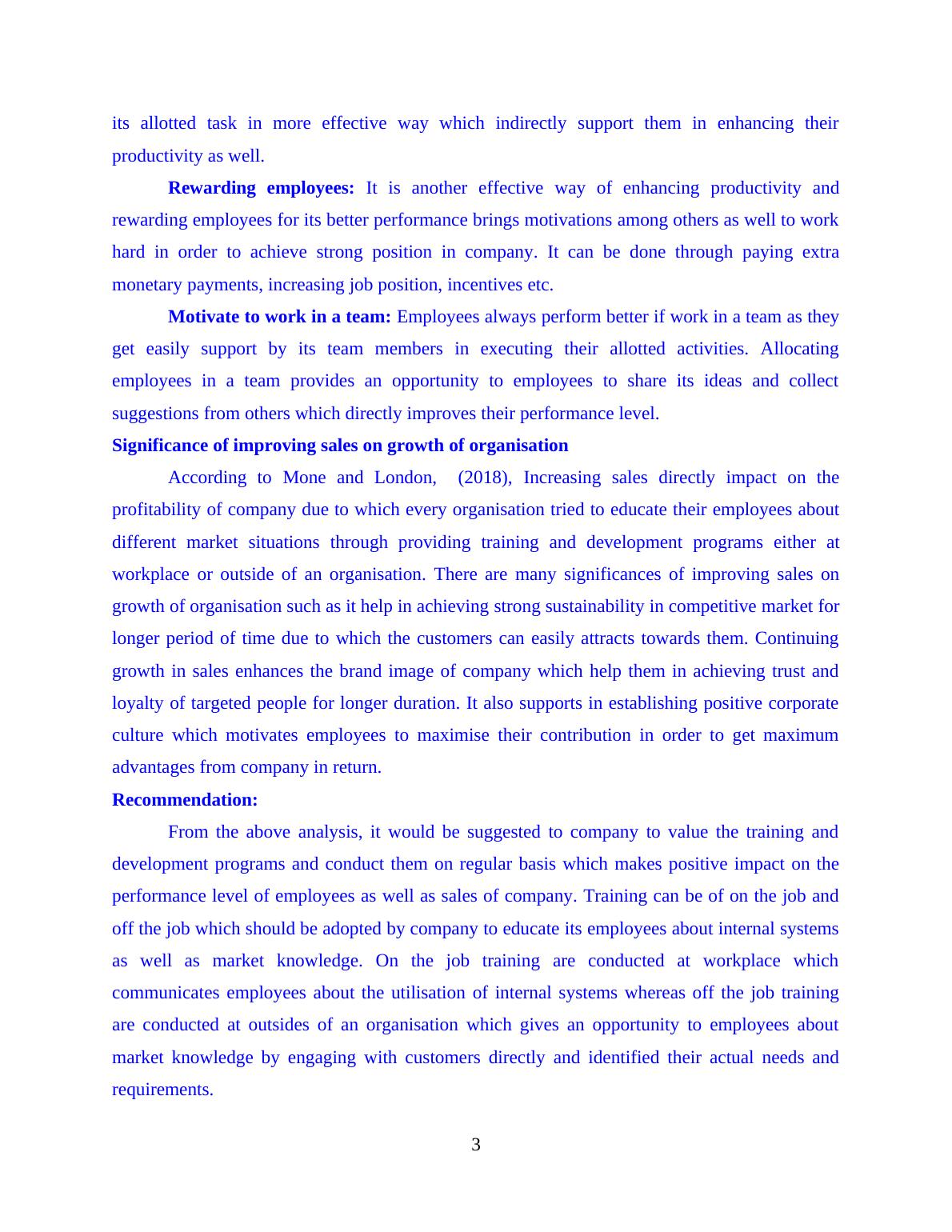 Impact of Employee's Training and Development Case Study on ASDA