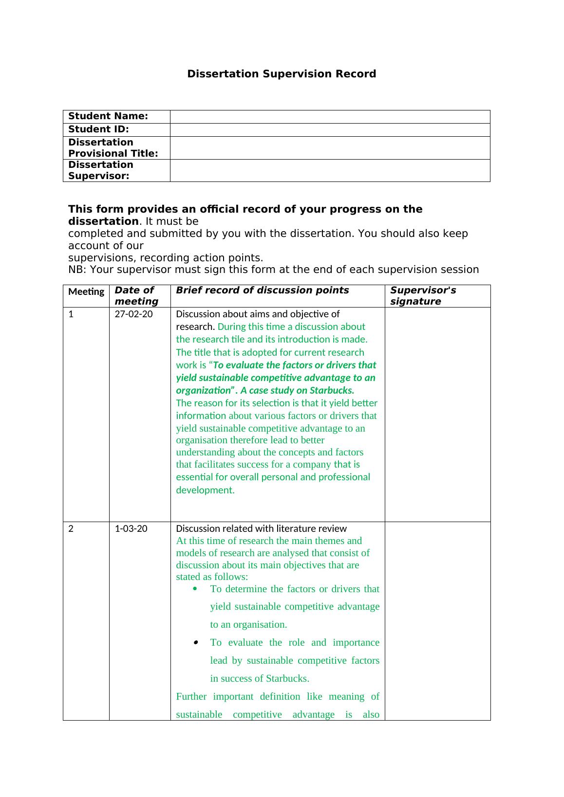 dissertation in supervision