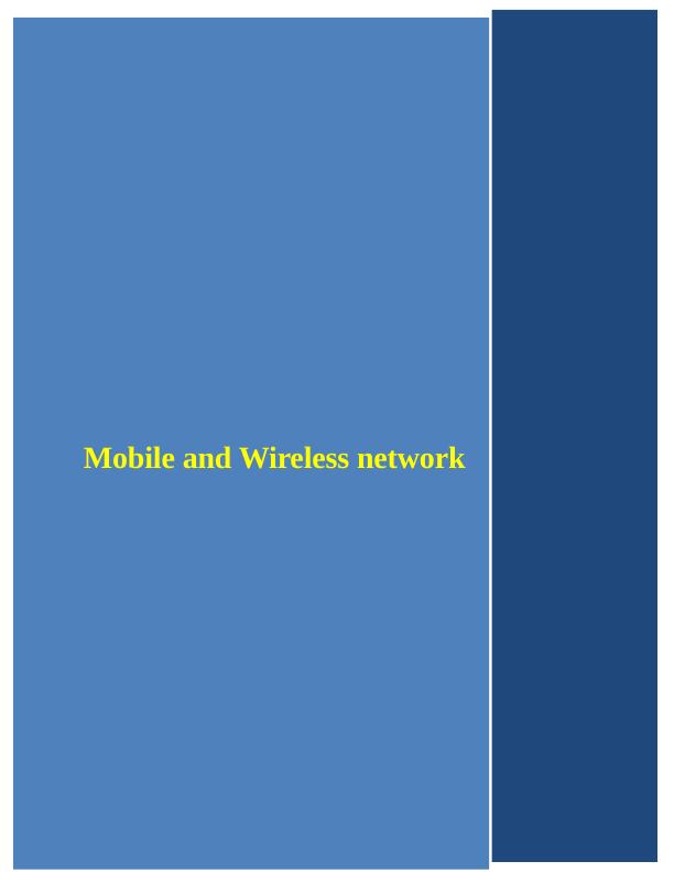 Wireless Mobile Networking Assignment_1