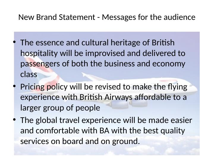Branding Strategy of British Airways in Long Haul Market_4
