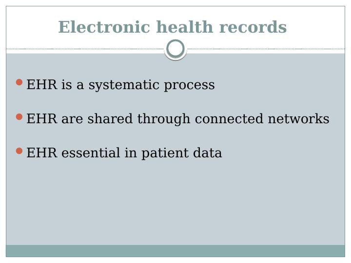 Electronic health records in nursing practice Power Point Presentation 2022_2