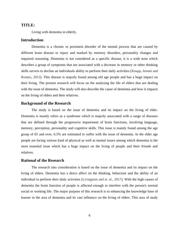 Research Project Research Proposal 1 TITLE:2 Introduction 2 Background 2 Research Objectives 3 Research Objectives 3 Research Questions 3 Literature Review3 Research Methodology 4 Overcoming Limitatio_6
